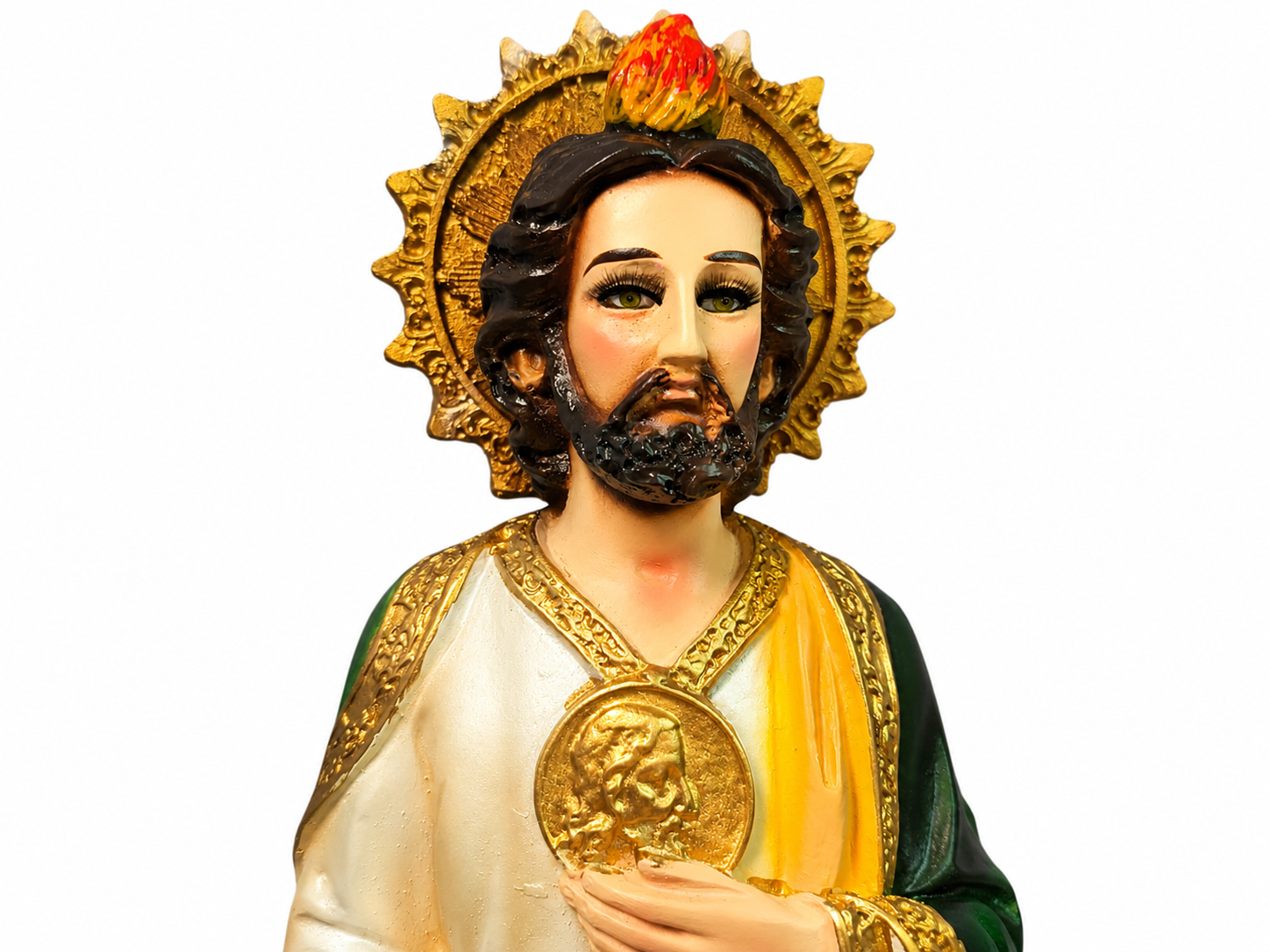 Figura de San Judas — detalle 2, presentación pequeña